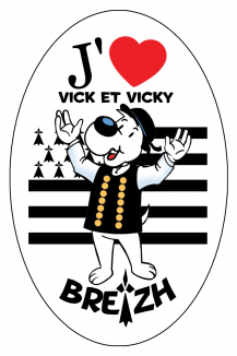 Autocollant breton ovale Autocollant breton ovale