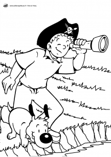 Vick le pirate avec son chien Vick le pirate avec son chien