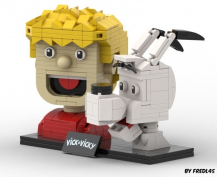 Bustes Vick et Vicky en briques