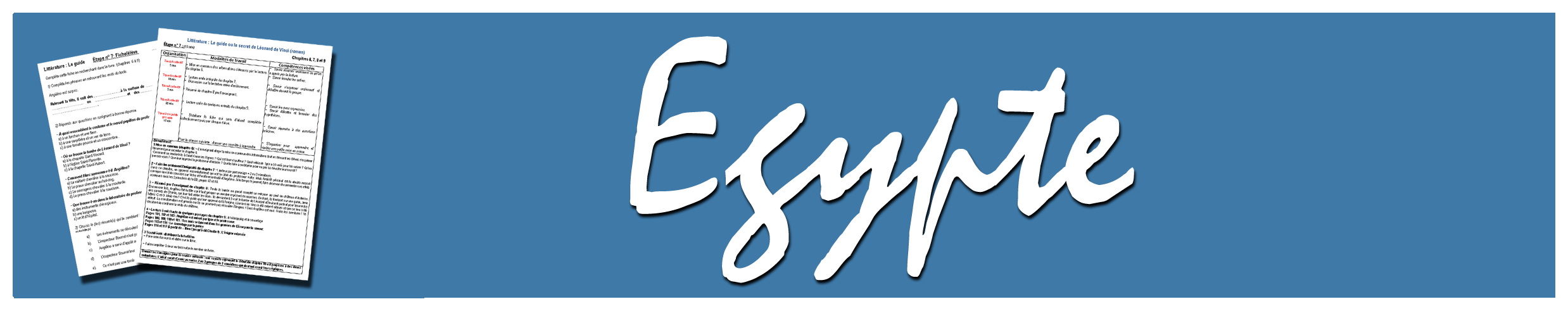 Découvrez 1 famille(s) pour la collection Fiches pédagogiques - Egypte